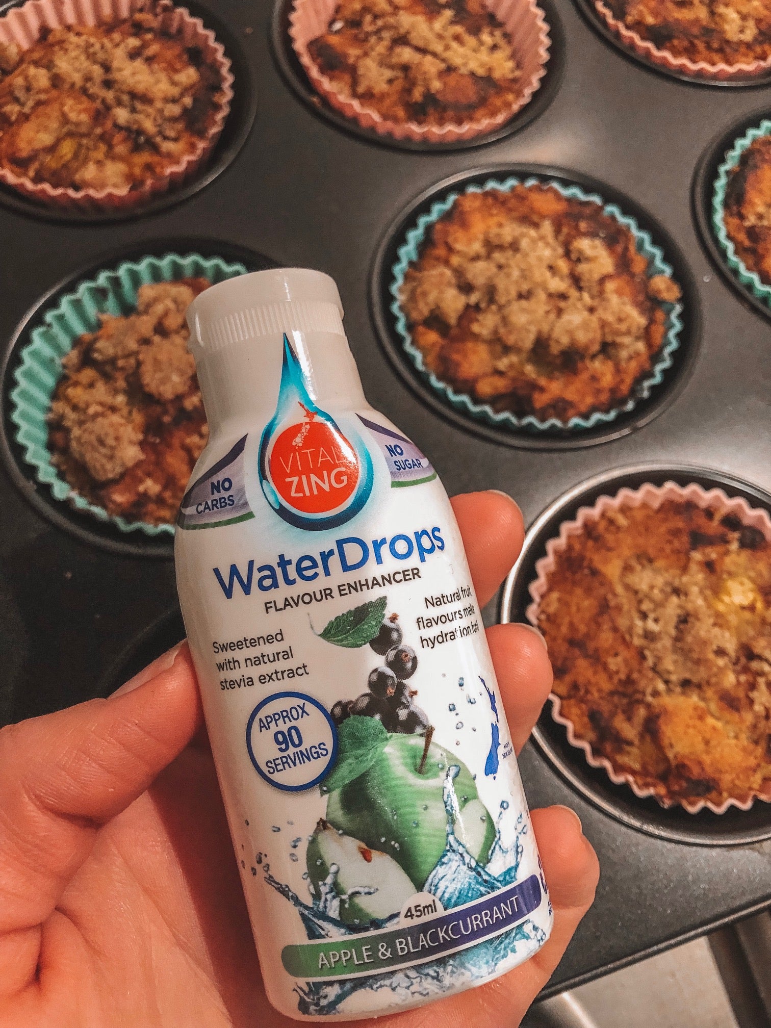 Keto "Apple" Crumble Muffins Vital Zing New Zealand