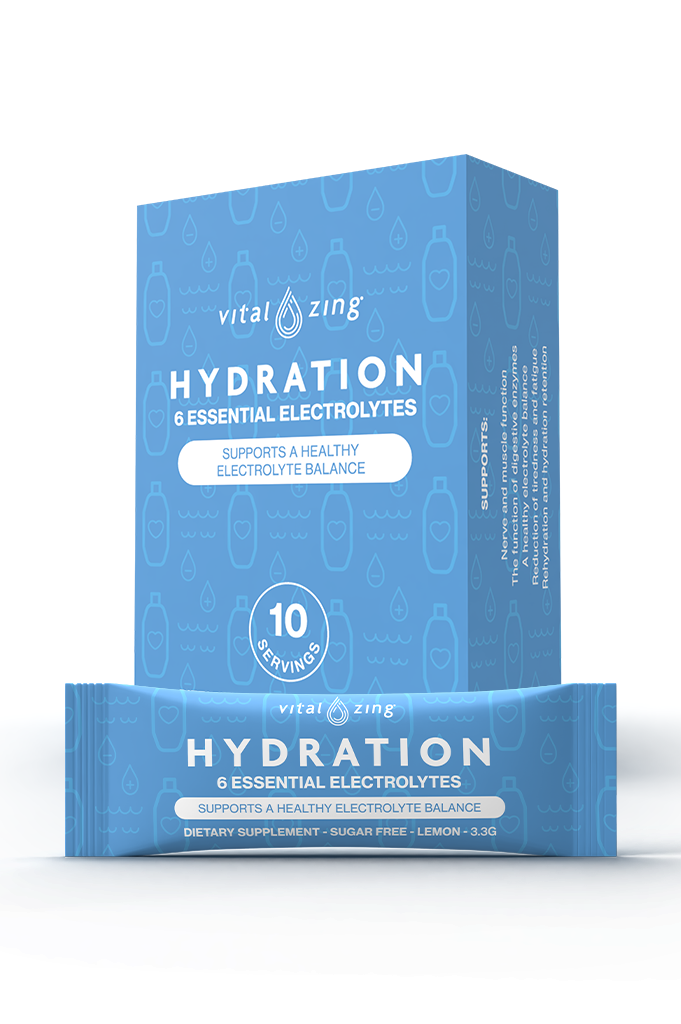 Vital Zing Hydration - Electrolyte Support Box of 10 Sachets